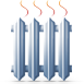 Economical natural gas space heating